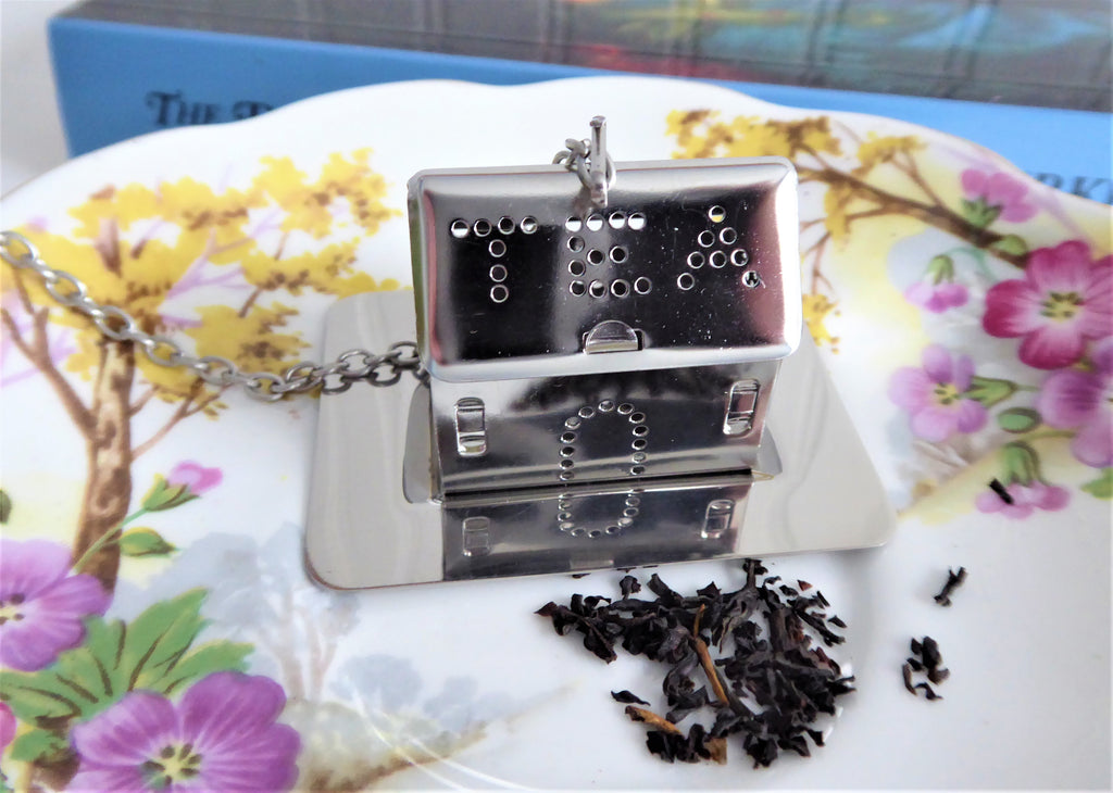 Tea House Shape Tea Diffuser Chrome Infuser New Tea Steeper With Tray ...
