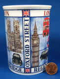 London Souvenir Mug English Bone China Guards Big Ben Double Decker Bus - Antiques And Teacups - 2
