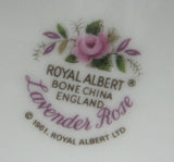 Royal Albert Teapot Lavender Rose English Made Bone China 1980s - Antiques And Teacups - 4