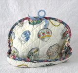 Tea Cozy Padded Teapots Cream Sugar Chintz Binding Hand Made 1960s - Antiques And Teacups - 4