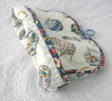 Tea Cozy Padded Teapots Cream Sugar Chintz Binding Hand Made 1960s - Antiques And Teacups - 5