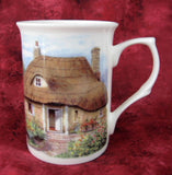 Charming Mug English Thatched Cottage And Garden English Bone China New - Antiques And Teacups - 2