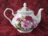 Teapot Summertime Rose New Springfield English Bone China 4-6 Cups - Antiques And Teacups - 4
