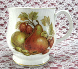Fall Fruit And Nuts English Mug Bone China Mayfair England - Antiques And Teacups - 1
