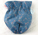 Tea Cozy Padded Blue And Pink Floral Reversible USA Handmade Cosy - Antiques And Teacups - 4