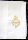 Tea Towel Buckingham Palace London Gold Royal Crest Waffle Weave New - Antiques And Teacups - 2