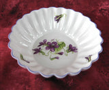 Shelley China England Violets Pin Dish Sweetmeat Bon Bon Teabag Holder - Antiques And Teacups - 2