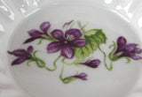 Shelley China England Violets Pin Dish Sweetmeat Bon Bon Teabag Holder - Antiques And Teacups - 3