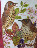 Mug English Thrush English Bone China Birds New Blackberries - Antiques And Teacups - 3