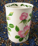 Mug Wild Rose Botanical English Bone China Crown Trent Pink Roses - Antiques And Teacups - 3
