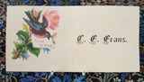 Victorian Visiting Cards Calling Cards Assorted Set of 10 Flowers Mottoes Ephemera Teatime Decor