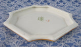Tea Tile Shelley England Cottage 2 Trivet Tea Tile Angled Art Deco Thatched Cottage - Antiques And Teacups - 4