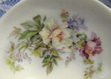 Teapot Shape Tea Bag Caddy Royal Patrician Aurora White Rose Bouquet Bone China - Antiques And Teacups - 2