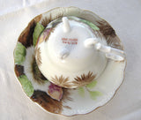 Chestnuts Cup And Saucer Three Feet Hand Painted 1920-1930s Japan - Antiques And Teacups - 3