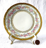 Gorgeous Haviland Limoges Side Plate Ornate Floral Gold Roses Antique 1900-1910 - Antiques And Teacups - 1