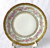 Gorgeous Haviland Limoges Side Plate Ornate Floral Gold Roses Antique 1900-1910 - Antiques And Teacups - 2