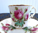Hammersley England Grandmother's Rose Teacup And Saucer Roses Gold Bone China 1970s - Antiques And Teacups - 2