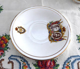 Cup and Saucer Coronation 1937 King George VI Queen Elizabeth English Bone China - Antiques And Teacups - 4