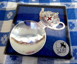 Boxed Tea Caddy Spoon 4 O Clock Bowl Teapot Finial London England Souvenir - Antiques And Teacups - 2