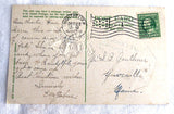 Antique Christmas Postcards Set Of 3 Embossed B B London 1914 Hard Times Greetings Poem - Antiques And Teacups - 3