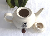 Teapot Tea For Two Keep Calm And Drink Tea Old Pottery Company With Tag