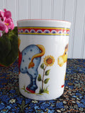 Comical Donkeys In Clothes Mug English Bone China 1980s Childrens