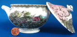 Johnson Brothers Friendly Village Lidded Sugar Bowl Stone Wall English 1950s - Antiques And Teacups - 3