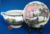 Johnson Brothers Friendly Village Lidded Sugar Bowl Stone Wall English 1950s - Antiques And Teacups - 4