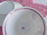 Tea Bowl Cup And Saucer Pink Copper Luster Floral 1810 Georgian Staffordshire