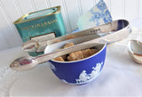 Sugar Tongs 1828 London Georgian Regency English Hallmarked Sterling Silver Initial F