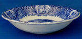 Romantic Staffordshire Blue Transferware Bowl Mid Victorian 1840-1870