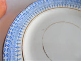 Set 4 Royal Staffordshire Blue Transferware Glencoe Side Plates 1879s Salad Mid Victorian