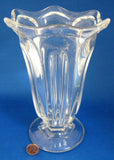 Victorian EAPG Celery Vase Loop Ohara Tulip Shape Flint Glass 1860s Celery Crisper