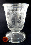 Antique EAPG Spooner Minerva Roman Medallion Clear 1870s Spoon Vase