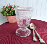 Antique EAPG Spooner Minerva Roman Medallion Clear 1870s Spoon Vase