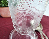Antique EAPG Spooner Minerva Roman Medallion Clear 1870s Spoon Vase