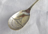 Antique Spoon Victorian Aesthetic Period Silver Plated Sugar Teaspoon 1880s