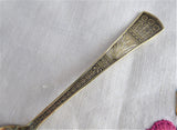 Antique Spoon Victorian Aesthetic Period Silver Plated Sugar Teaspoon 1880s