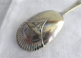 Antique Spoon Victorian Aesthetic Period Silver Plated Sugar Teaspoon 1880s