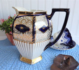 Imari Gaudy English Pitcher Staffordshire Jug Victorian Gaudy Welsh 1870-1890s