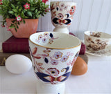 Imari Double Eggcup Pair Fresian Booths England 1880s Hand Colored Transferware