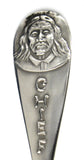 Sterling Silver Seattle WA Souvenir Spoon 1930s Chief Seattle Fancy Engraved