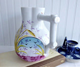 Aesthetic Movement Jug Pitcher English Mid Victorian Floral Hand Painted 1880s
