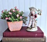 Toothpick Holder Boy With Eggshell Match Holder Hand Painted 1890s Small Vase