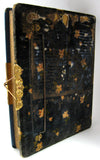 Victorian Photo Album Woman In Boat Celluloid Blue Velvet Back 1880s Cabinet Cards