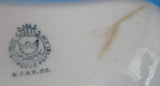 Crescent Bone Dish Victorian Lilacs Transferware USA 1880s Taylor Knowles Side Dish