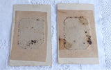 Victorian Tintypes 2 Women 1/8 Plate 1880s Embossed Mats Early Photography