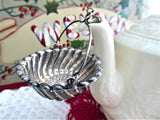 Antique 1887 Sterling Silver Teapot Spout Tea Strainer Basket Whiting USA Tea Leaf Catcher
