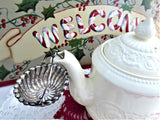 Antique 1887 Sterling Silver Teapot Spout Tea Strainer Basket Whiting USA Tea Leaf Catcher