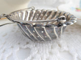 Antique 1887 Sterling Silver Teapot Spout Tea Strainer Basket Whiting USA Tea Leaf Catcher